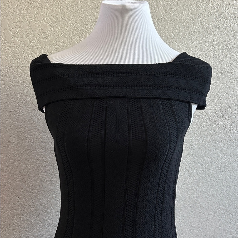 NWT Etcetera Spellbound Black Off-Shoulder Dress - Picture 2 of 9